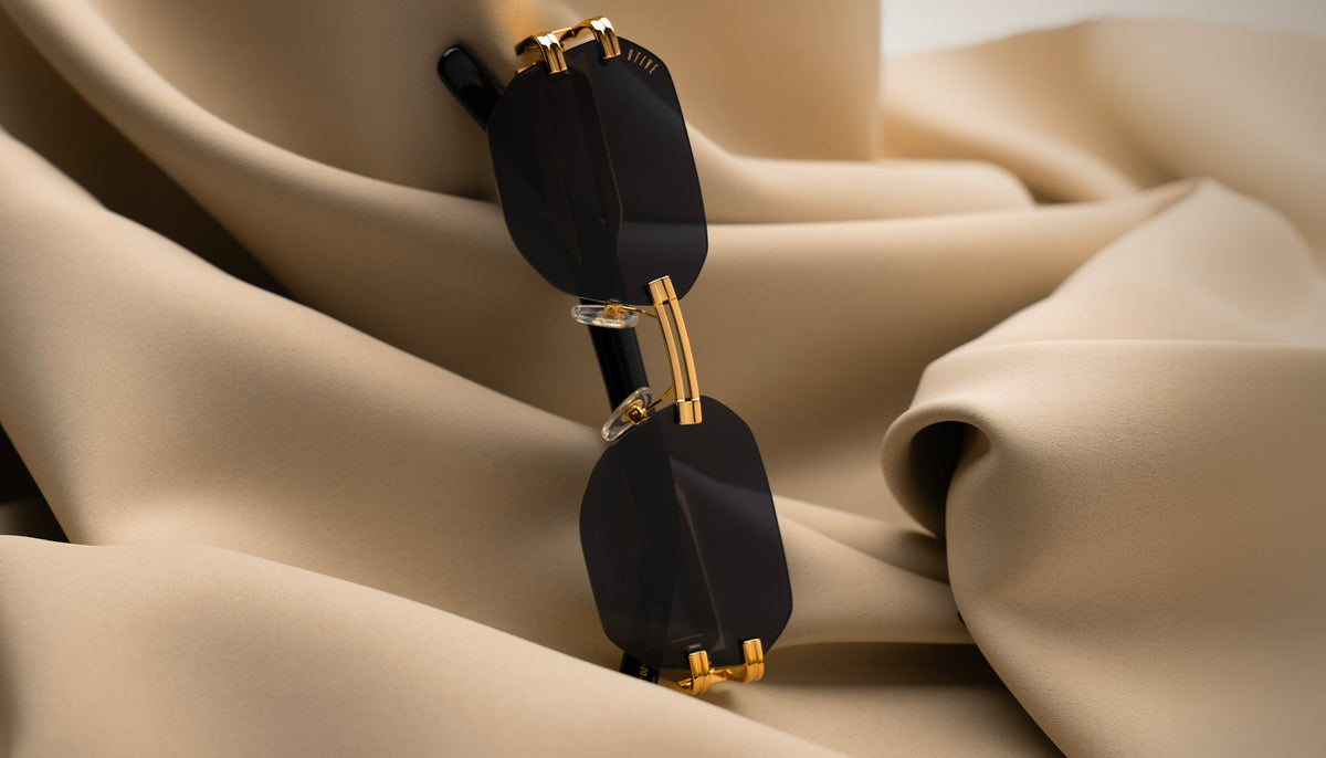 9FIVE Royals Lite Black & 24K Gold Sunglasses
