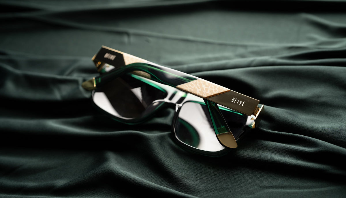 9FIVE 22 Tundra Green - Sepia Gradient Sunglasses