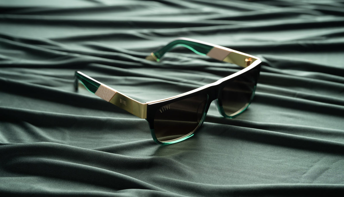 9FIVE 22 Tundra Green - Sepia Gradient Sunglasses
