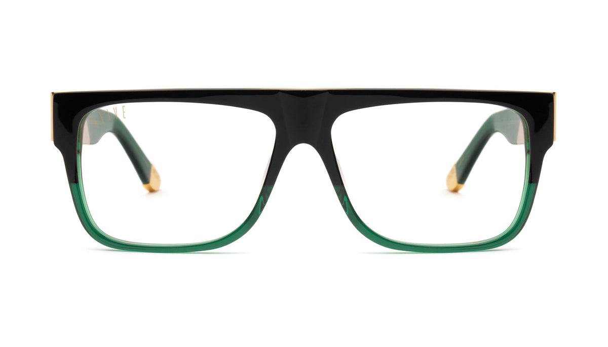 9FIVE 22 Tundra Green Clear Lens Glasses