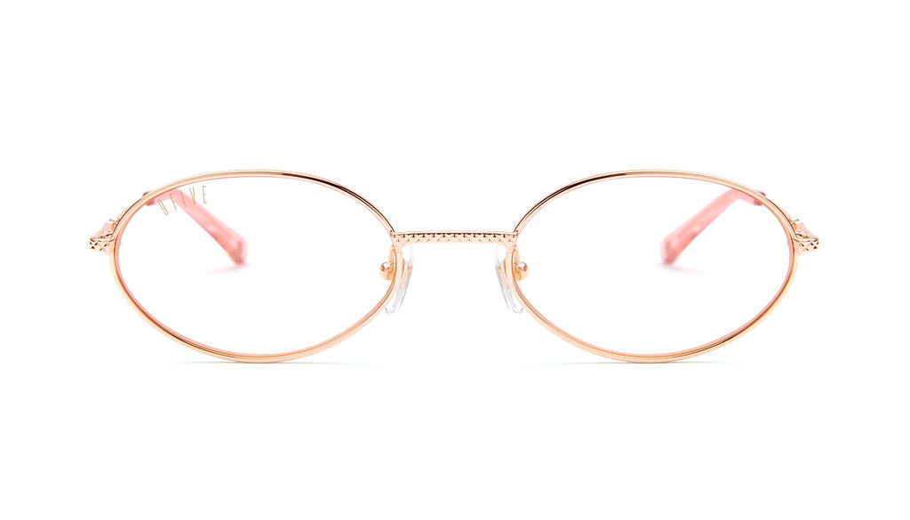 9FIVE 40 Rose Gold Clear Lens Glasses