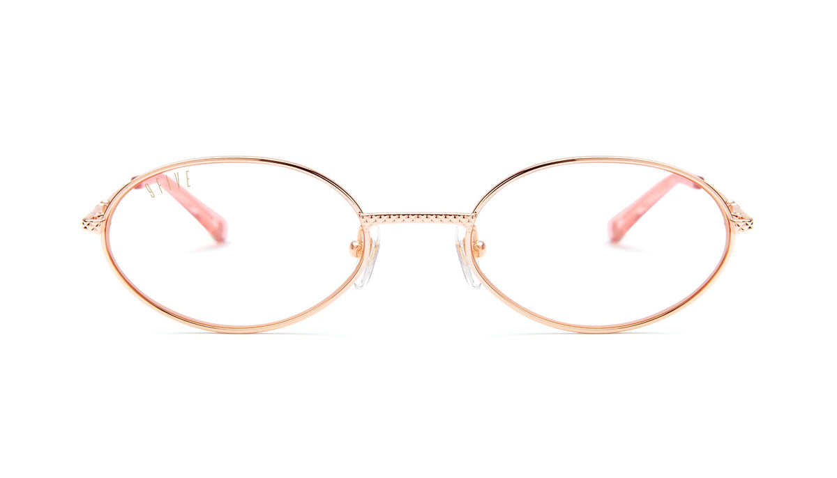 9FIVE 40 Rose Gold Clear Lens Glasses