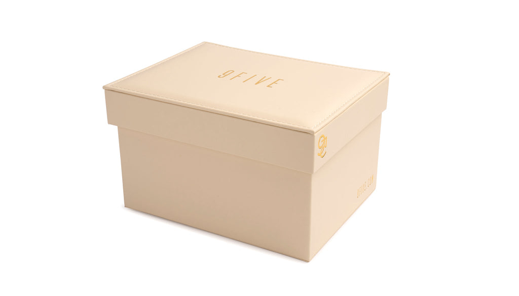 9FIVE Cream Leather Collector Case