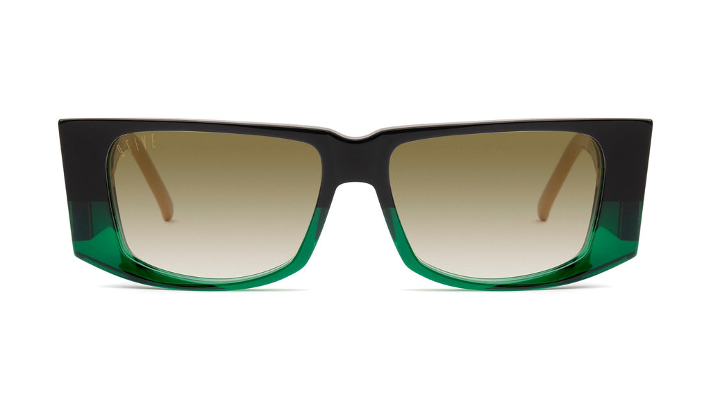 9FIVE Angelo Tundra Green - Sepia Gradient Sunglasses