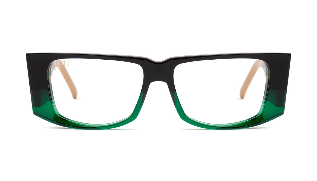 9FIVE Angelo Tundra Green Clear Lens Glasses
