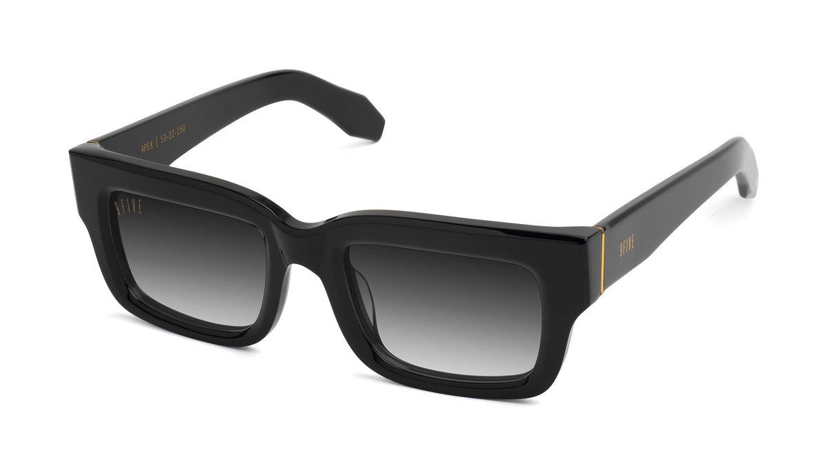 9FIVE Apex Black & 24K Gold - Gradient Sunglasses