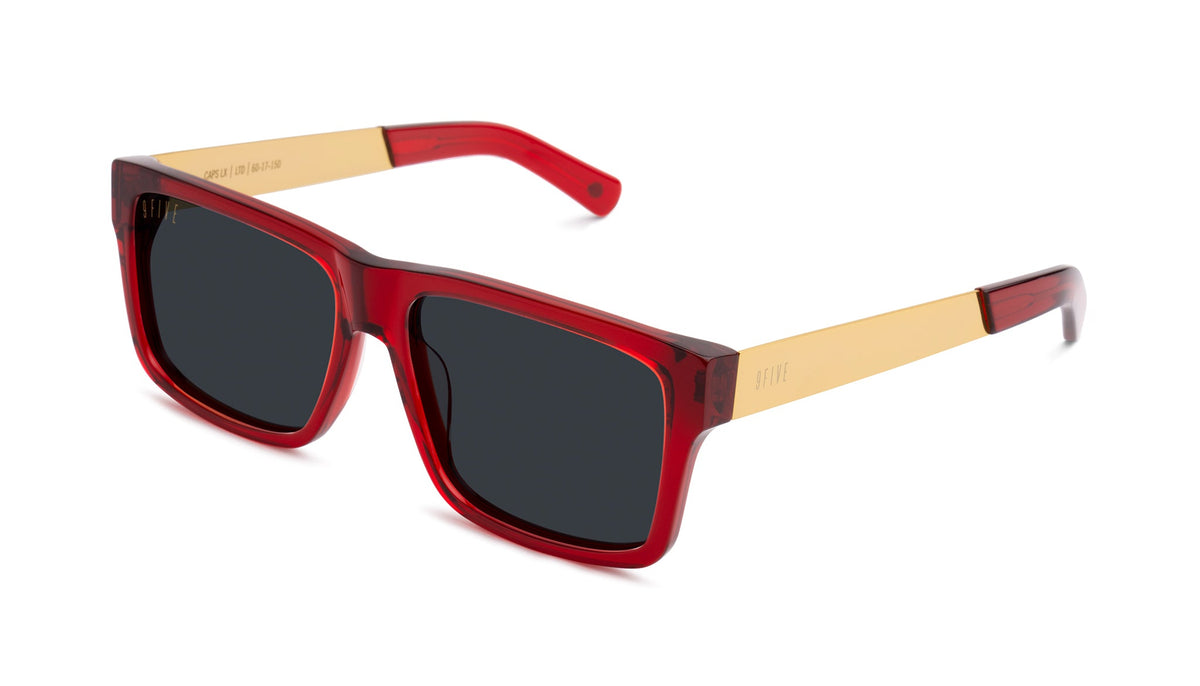 9FIVE Caps LX Ruby & 24K Gold Sunglasses