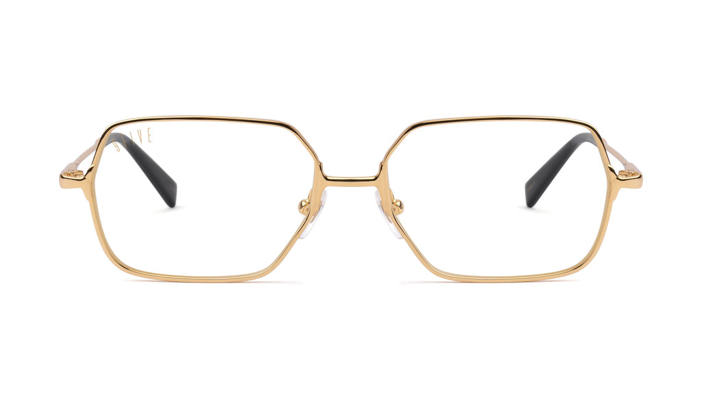 9FIVE Clarity 24K Gold Clear Lens Glasses