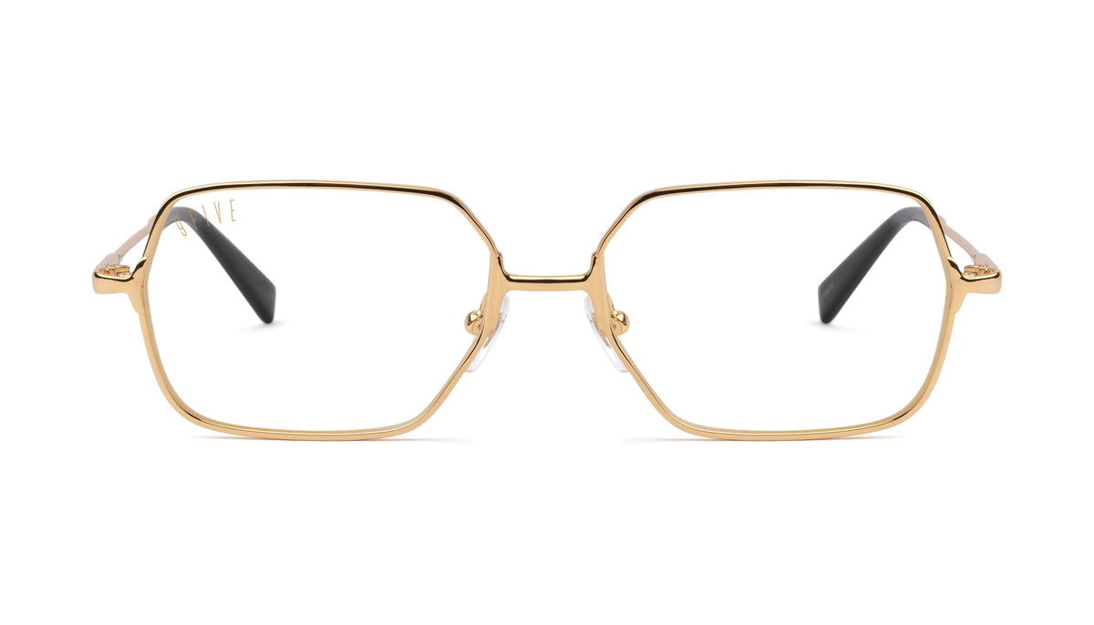 9FIVE Clarity 24K Gold Clear Lens Glasses
