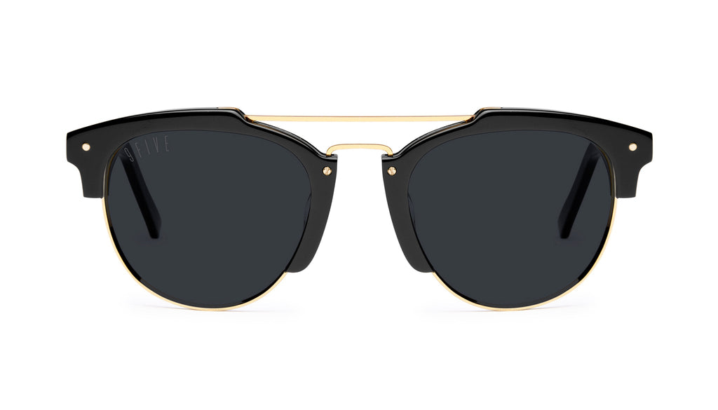 9FIVE Del Rey Black & 24K Gold Sunglasses