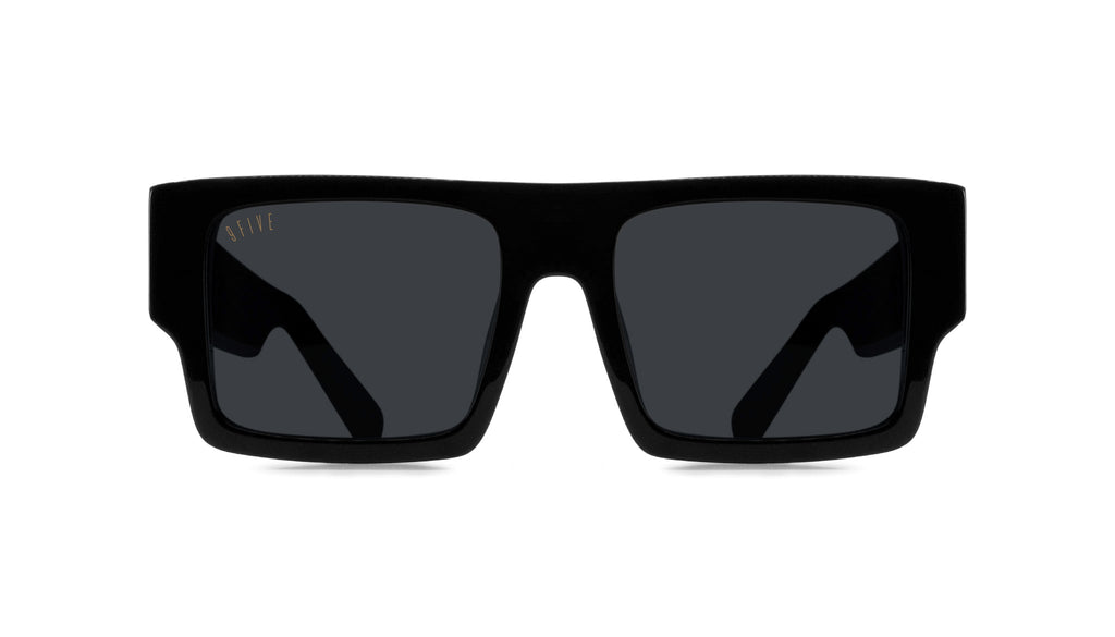 9FIVE Diego Black & 24K Gold Sunglasses