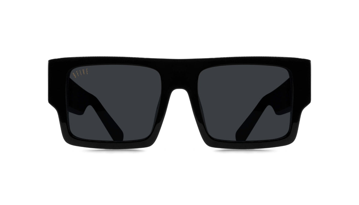 9FIVE Diego Black & 24K Gold Sunglasses