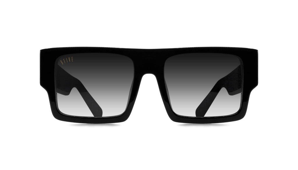 9FIVE Diego Black & 24K Gold - Gradient Sunglasses