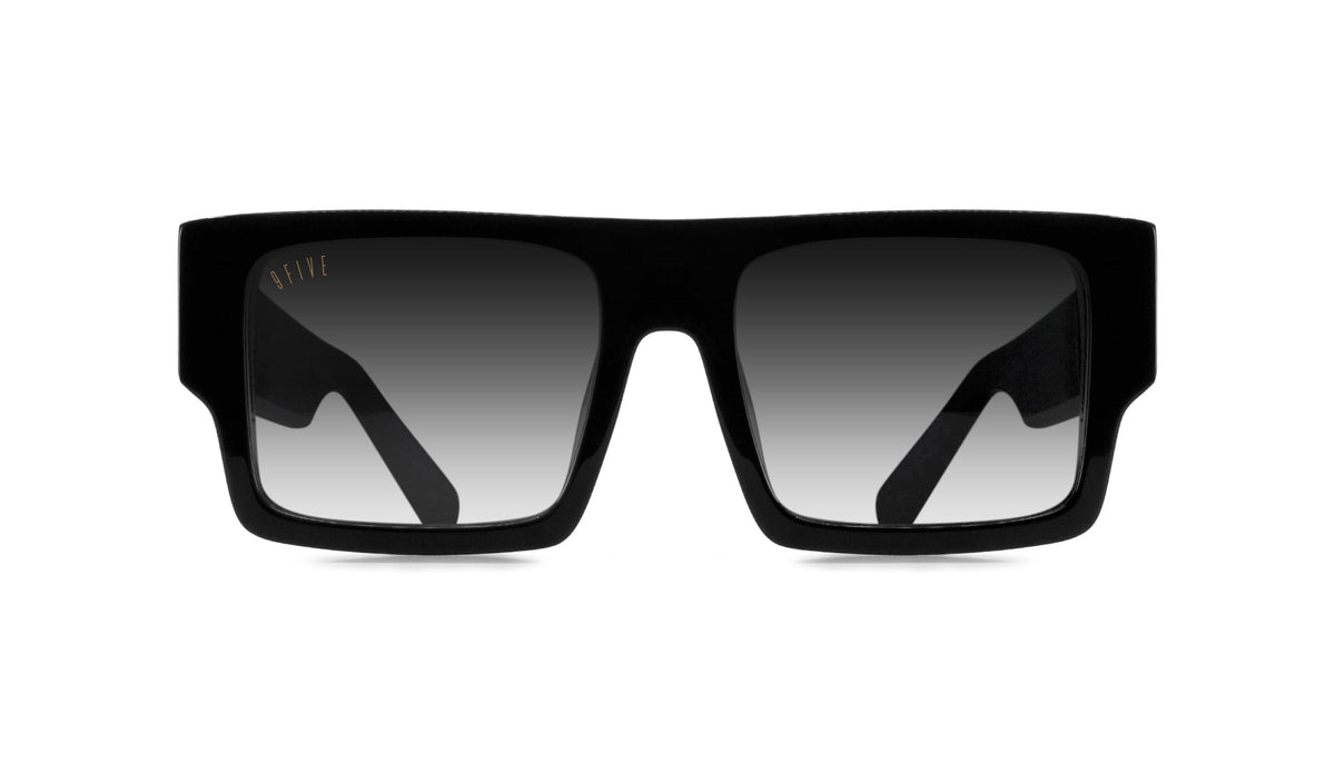 9FIVE Diego Black & 24K Gold - Gradient Sunglasses