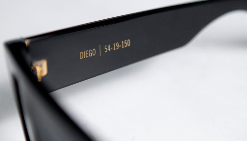 9FIVE Diego Black & 24K Gold Sunglasses