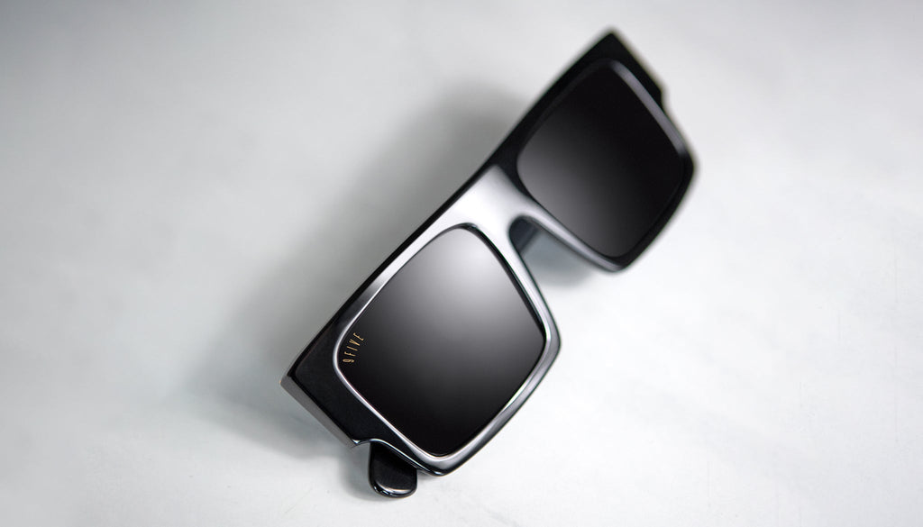 9FIVE Diego Black & 24K Gold Sunglasses
