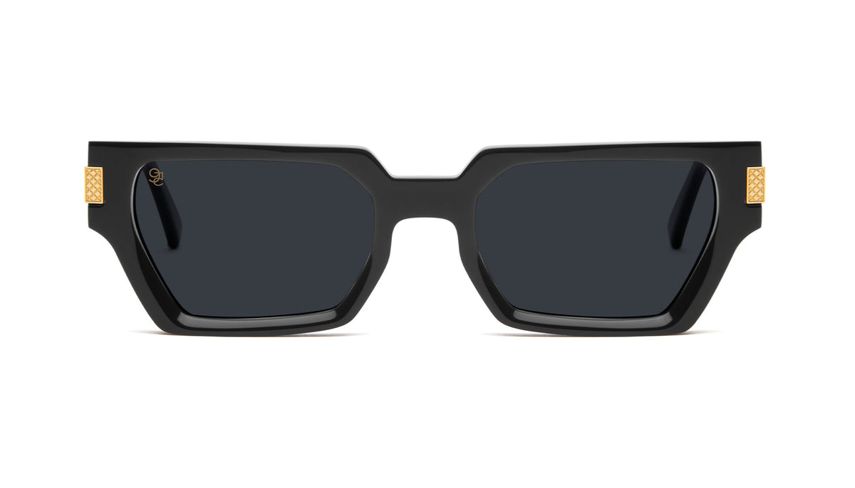 9FIVE Locks Black & 24K Gold Sunglasses