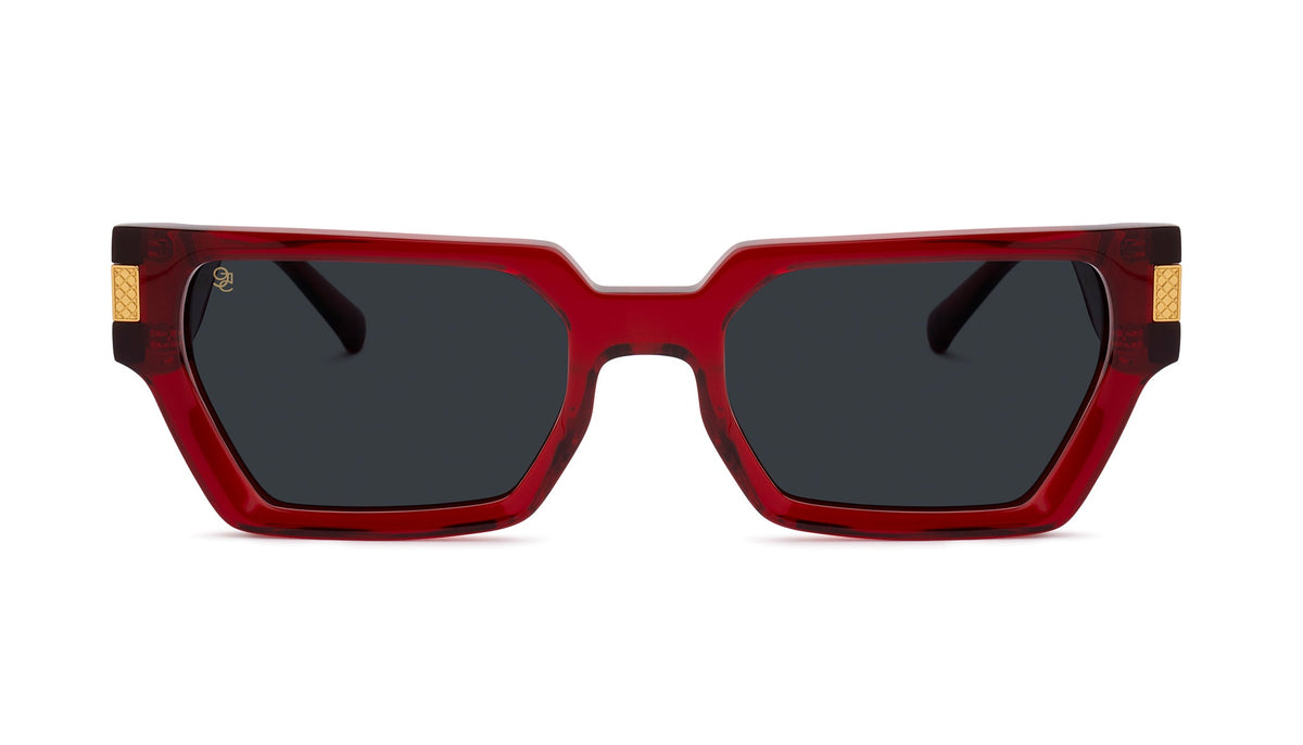 9FIVE Locks Ruby & 24K Gold Sunglasses