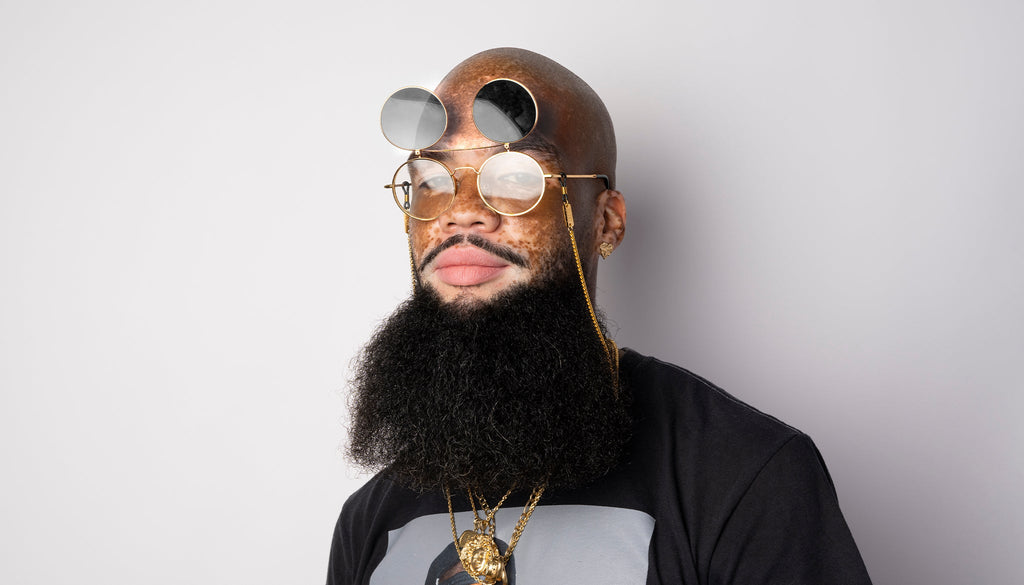 9FIVE 50-50 Flip-Up 24K Gold Sunglasses