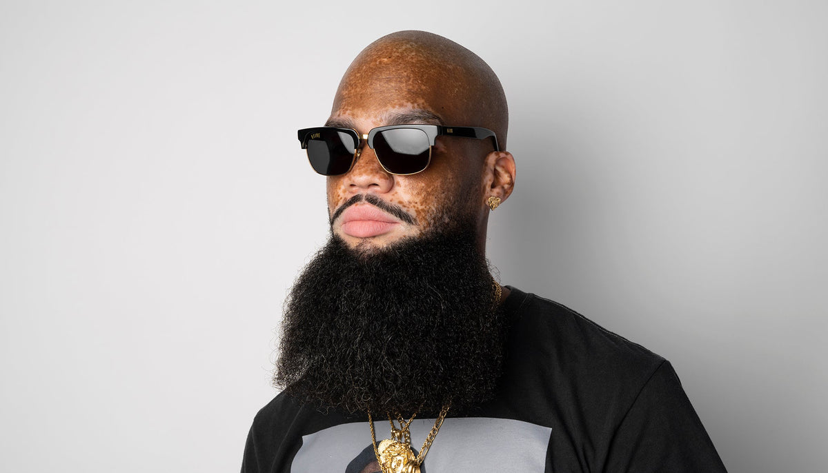 9FIVE Belmont Black & 24K Gold Sunglasses