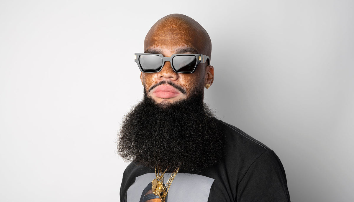 9FIVE Locks Black & 24K Gold Sunglasses