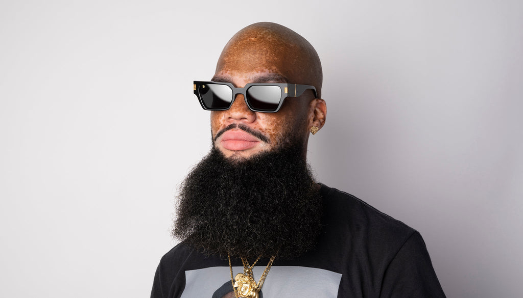 9FIVE Locks Black & 24K Gold Sunglasses