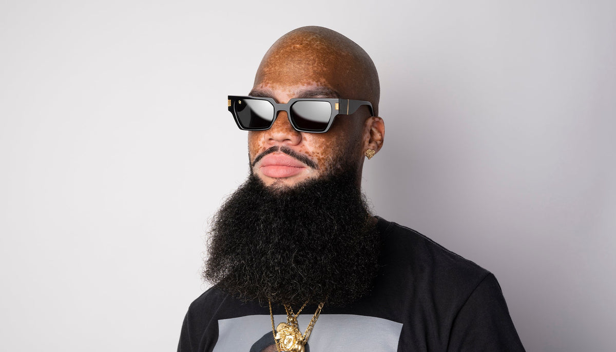 9FIVE Locks Black & 24K Gold Sunglasses
