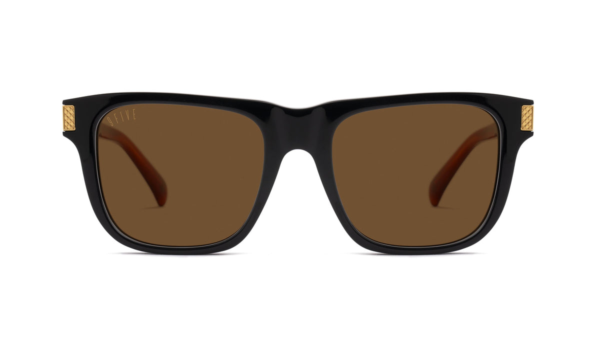 9FIVE Ocean Black & Bourbon Sunglasses