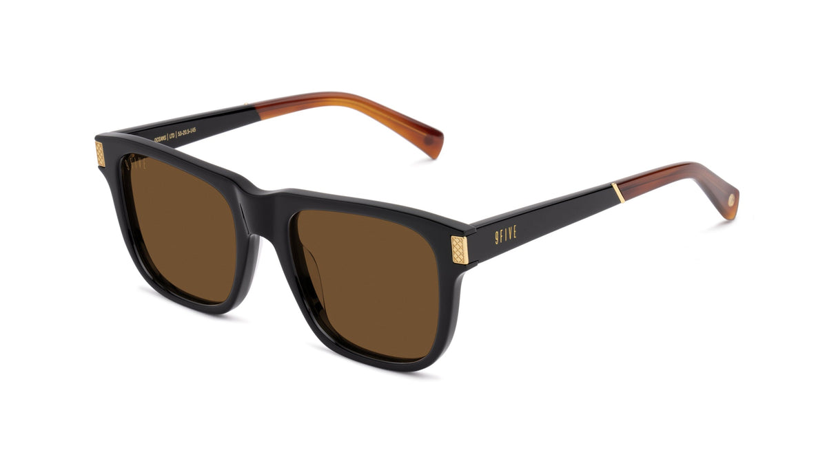 9FIVE Ocean Black & Bourbon Sunglasses