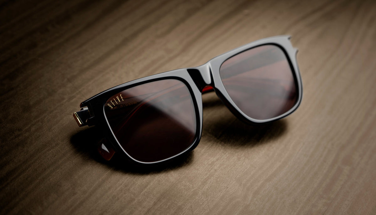 9FIVE Ocean Black & Bourbon Sunglasses