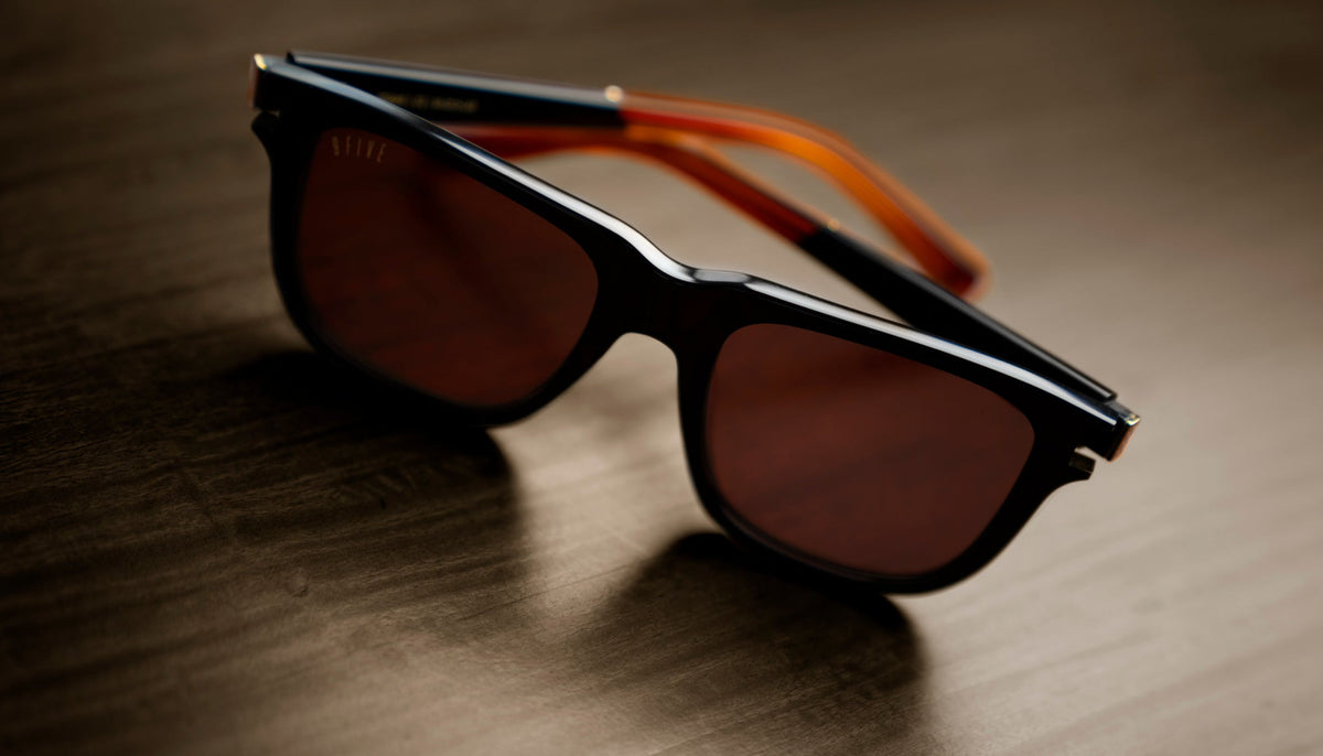 9FIVE Ocean Black & Bourbon Sunglasses