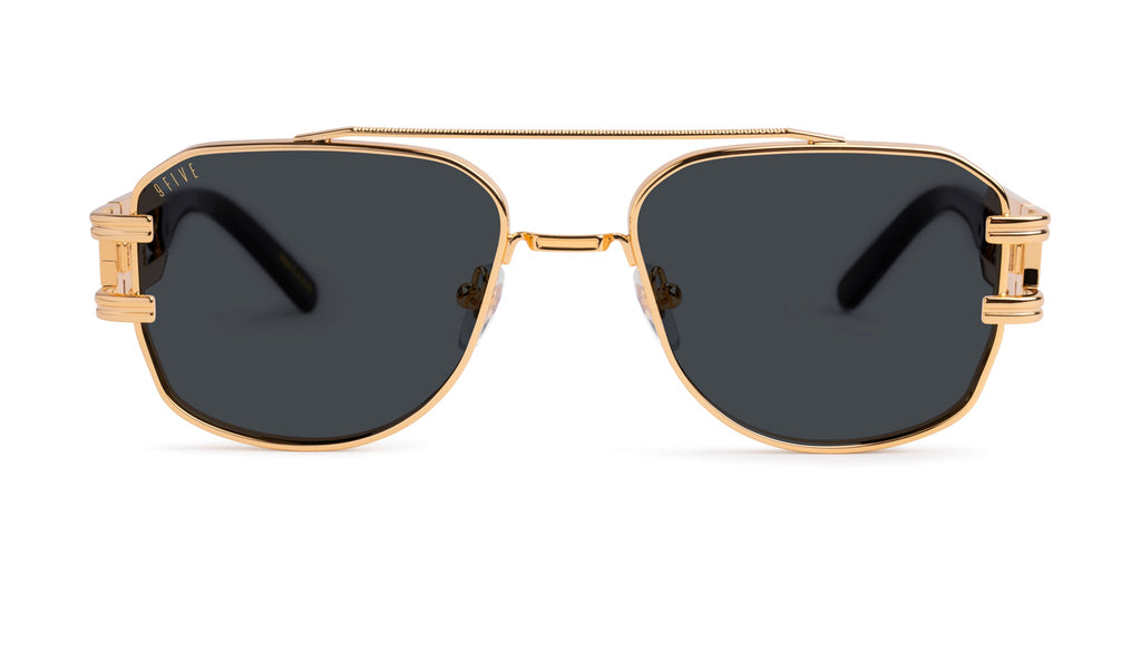 9FIVE Royals Black & 24K Gold Sunglasses