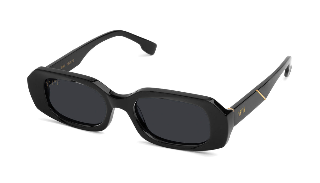 9FIVE Soma Black & 24K Gold Sunglasses