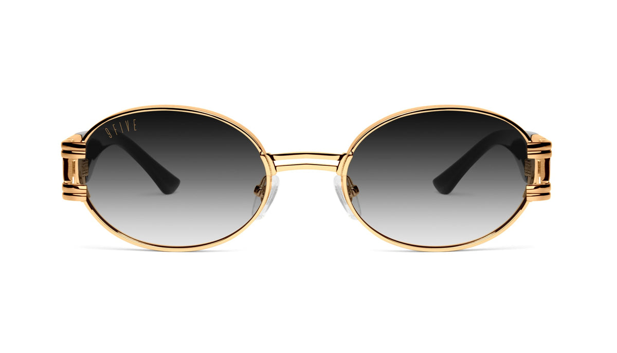 9FIVE St. James Black & 24k Gold - Gradient Sunglasses