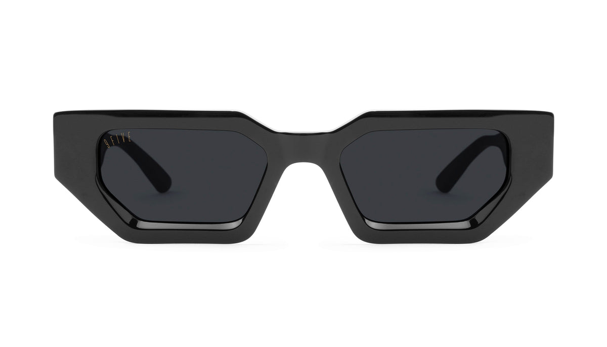 9FIVE Vincent Black & 24K Gold Sunglasses