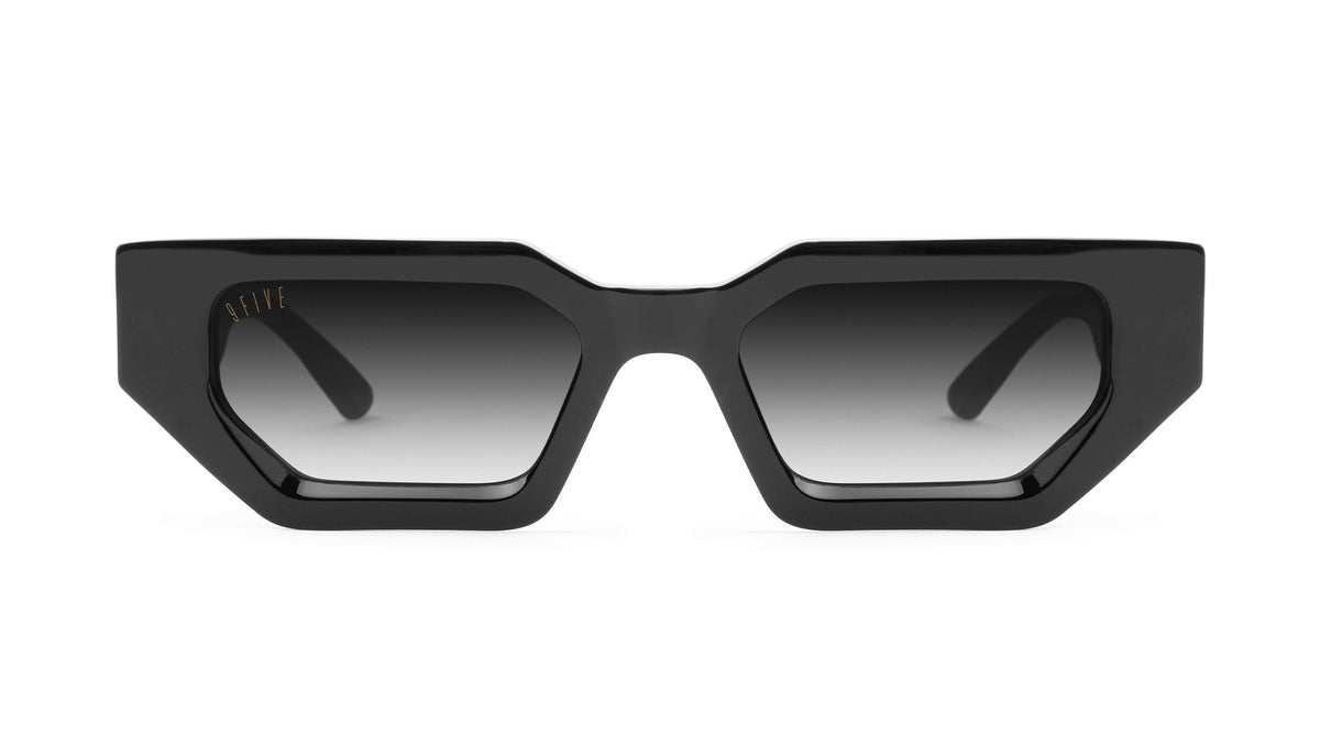 9FIVE Vincent Black & 24K Gold - Gradient Sunglasses