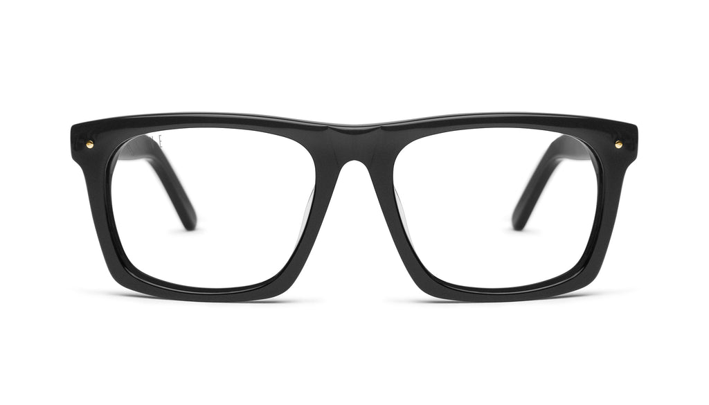 9FIVE Watson Matte Blackout Clear Lens Glasses