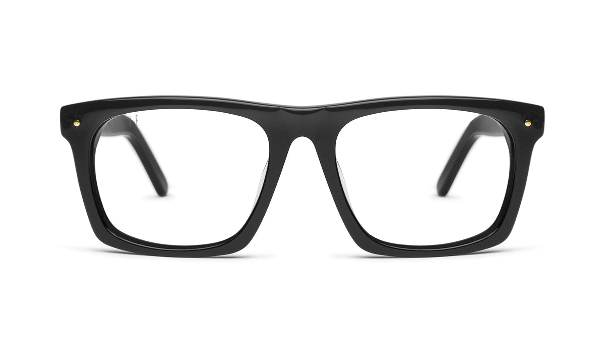 9FIVE Watson Matte Blackout Clear Lens Glasses