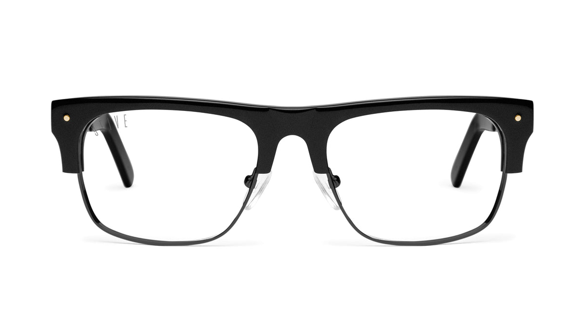 9FIVE Watson 2 Matte Blackout Clear Lens Glasses